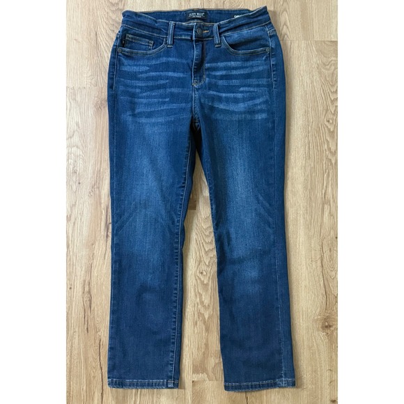 Judy Blue Capri Fit Dark Wash Denim Jeans Womens Size 7/28 Stretch - Picture 1 of 8